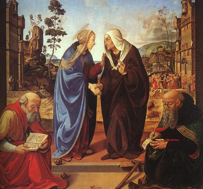 The Visitation and Two Saints, Piero di Cosimo
